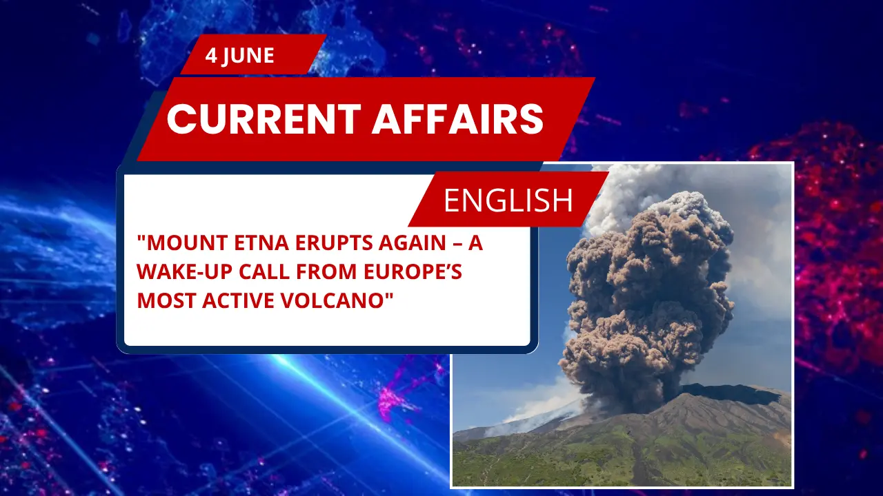 Mount Etna Erupts Again – A Wake-Up Call from Europe’s Most Active Volcano