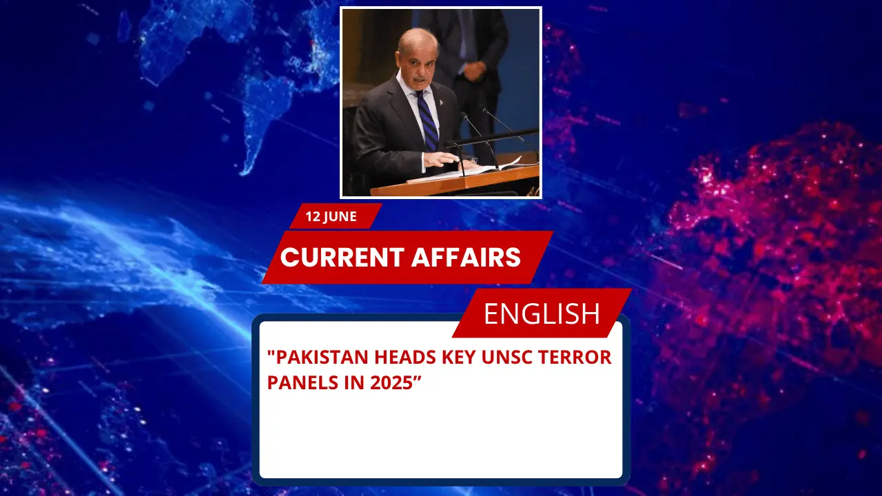 Pakistan Heads Key UNSC Terror Panels in 2025