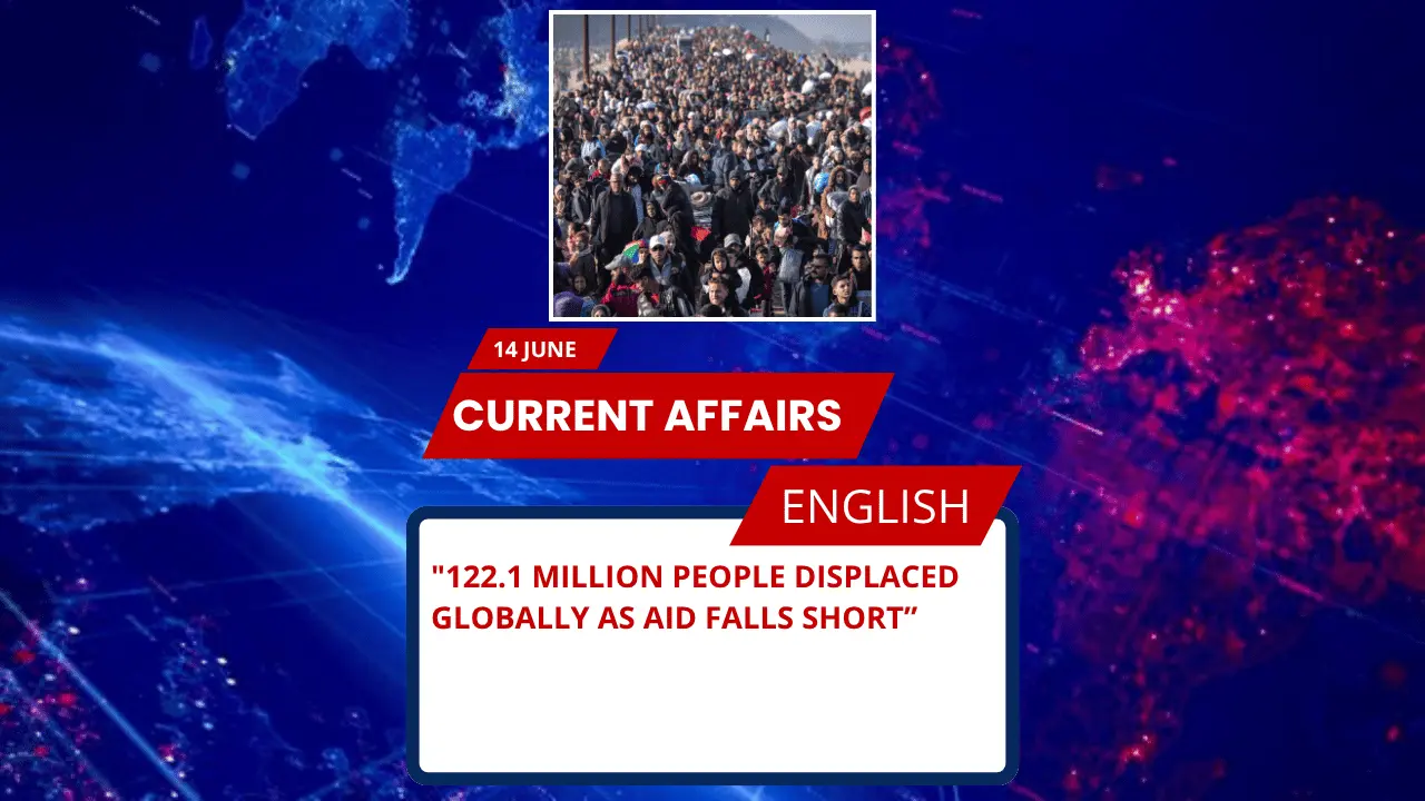 122.1 Million People Displaced Globally as Aid Falls Short