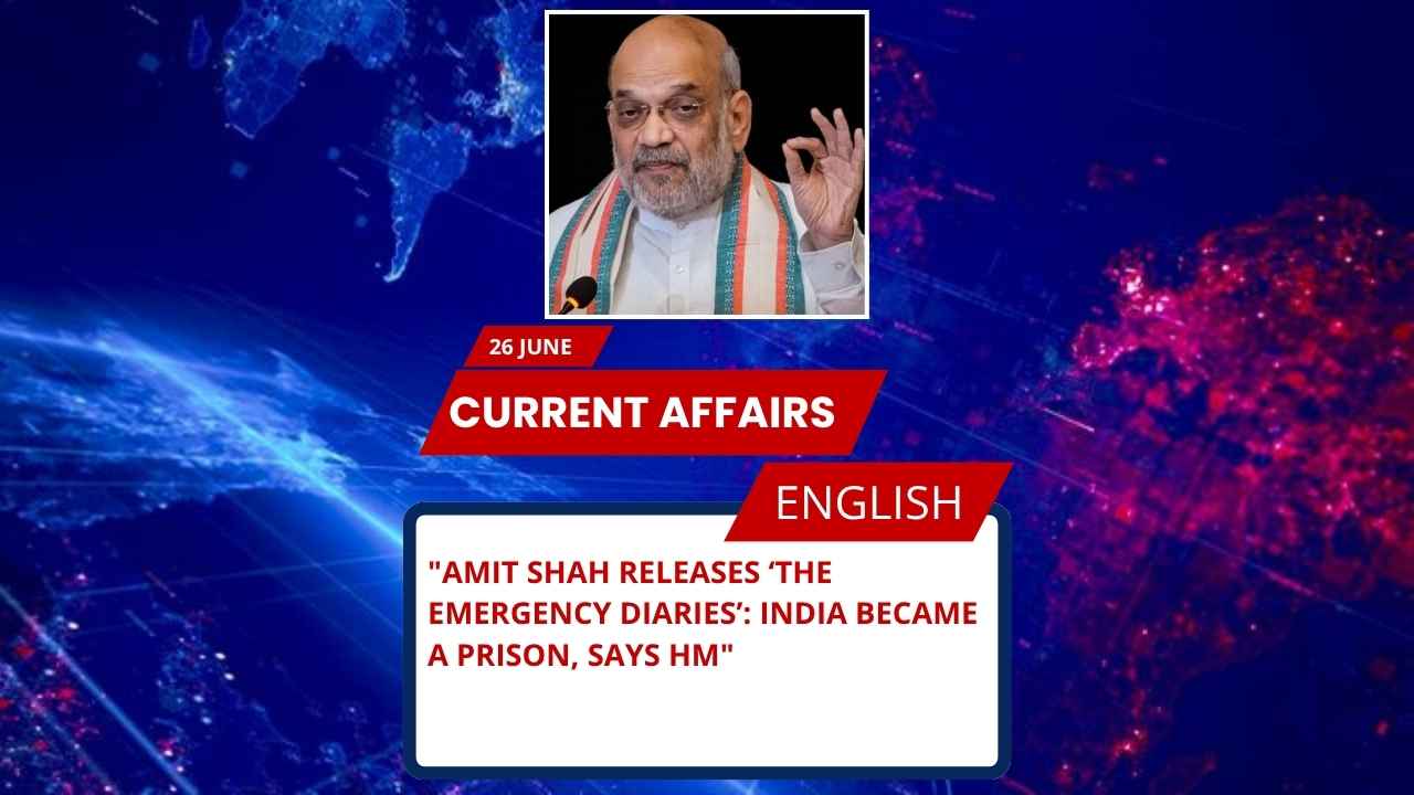Amit Shah Releases ‘The Emergency Diaries’: India Became a Prison, Says HM