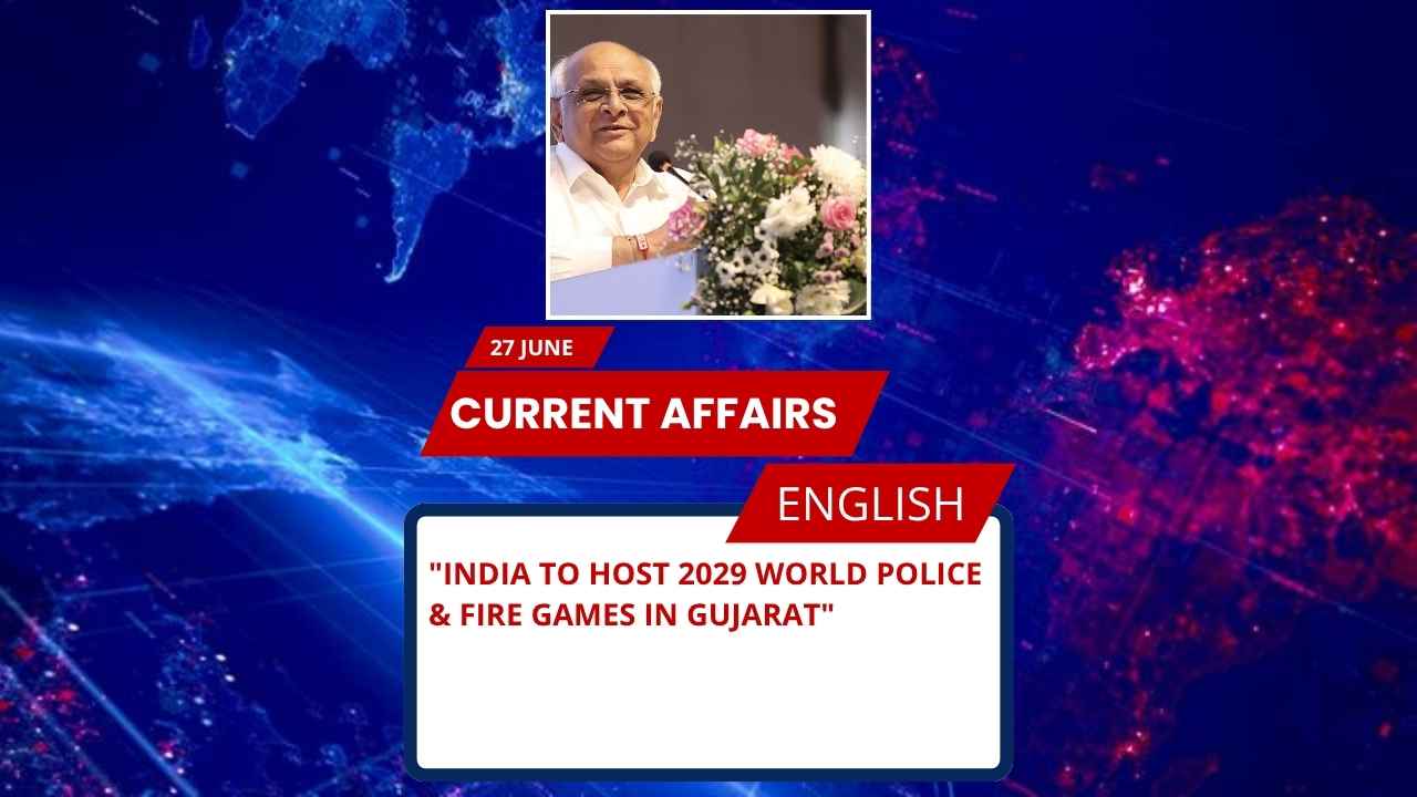 India to Host 2029 World Police & Fire Games in Gujarat
